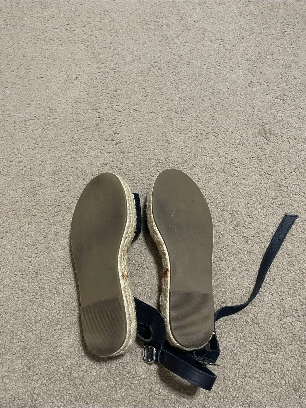 Steve Madden Black Suede Espadrille Ankle-Tie Sandals